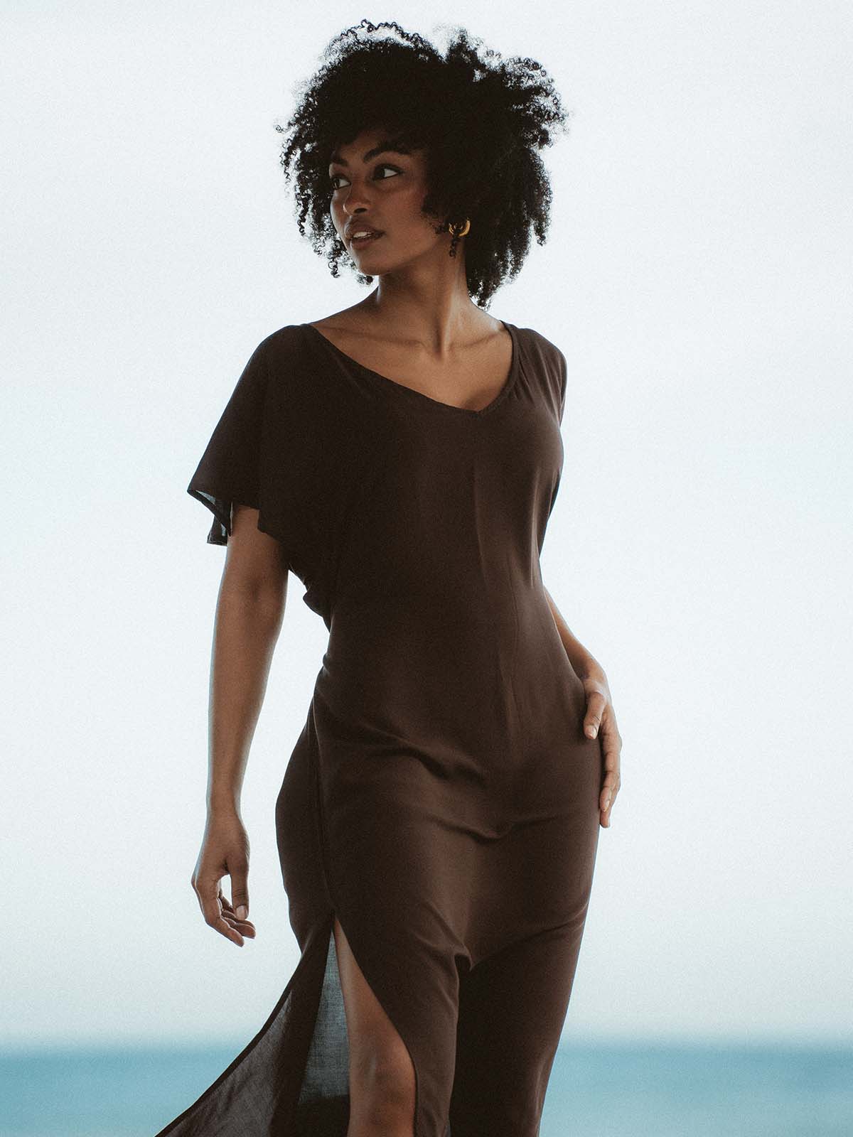 Sonia Dress – Coffee